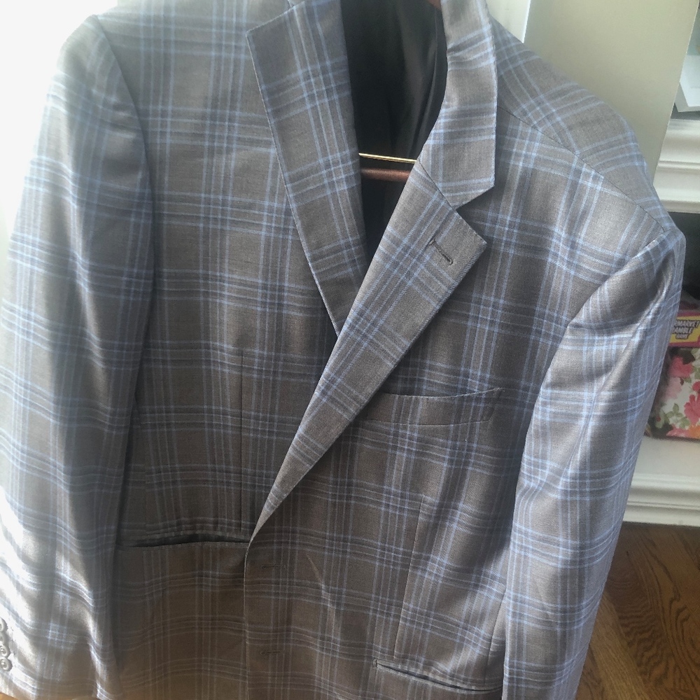 Brown and Light blue jacket